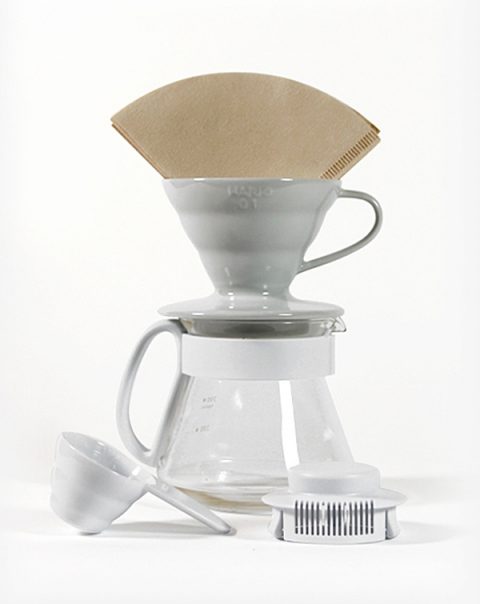 เซ็ทดริปกาแฟ เซรามิค Hario V60 Ceramic Dripper 02 All-in-One Pot Set - White - Image 2
