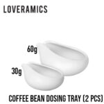 ถาดตวงเมล็ดกาแฟ Loveramics Coffee Bean Dosing Cup Tray (2 pcs/set) - WHITE