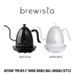 “PRO Gen 3” กาดริปไฟฟ้า Brewista Artisan "Double Wall" Electric Kettle (Quicksand Black & Aurora White) 600ml.