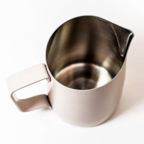 Milk Pitcher เหยือกสตีมนม WPM ขนาด 450ml (Round Angled Spout) - Sakura Pink - Image 9