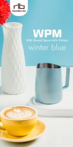 WPM Milk Pitcher #06 Round Spout - 450ml เหยือกสตีมนม ปากมน (Color Choice) - Image 7