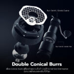 [NEW 2024!] เครื่องบดกาแฟ MOMENTEM "Dual Burr" Hand Grinder (Double Grind + Sifter) - Image 2