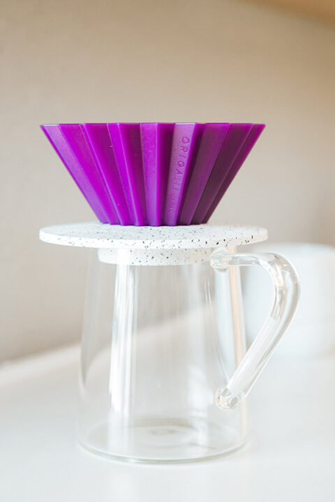 [LIMITED!] ดริปเปอร์ พลาสติก ORIGAMI Dripper "Air" ไซส์ S (Purple) - Image 2