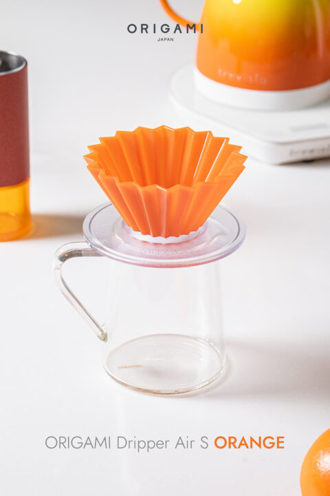 [LIMITED!] ดริปเปอร์ พลาสติก ORIGAMI Dripper "Air" ไซส์ S (Orange) - Image 1