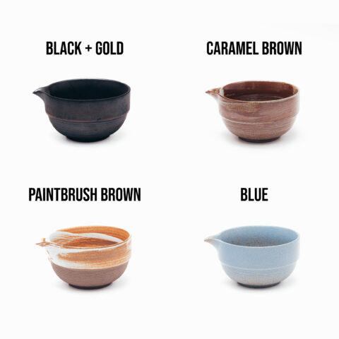 ชามชงชา มัทฉะ พร้อมปากเท Matcha Stirring Bowl with Spout (4 Color Choices) - Image 2