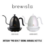 “PRO Gen 3” กาดริปไฟฟ้า Brewista Artisan Electric Kettle (Quicksand Black & Aurora White) 600ml.