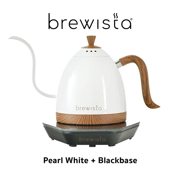 Pure White+Blackbase 1 กาดริปไฟฟ้า Brewista Artisan Electric Kettle (Pearl White) - 600ml - Image 1