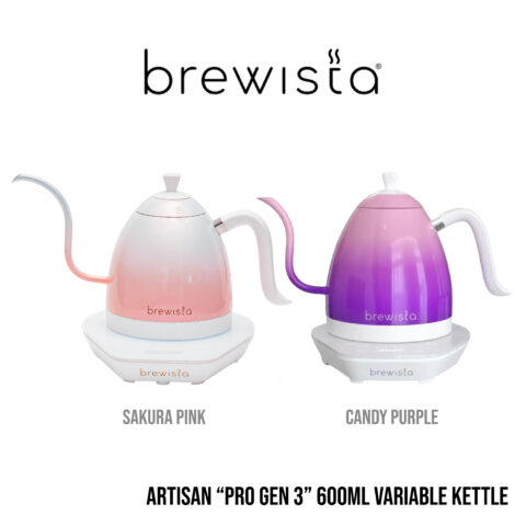 "PRO Gen 3" กาดริปไฟฟ้า Brewista Artisan Variable Electric Kettle(Sakura Pink, Candy Purple) 600ml. - Image 1