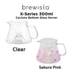 เหยือกเสิร์ฟ Brewista X-Series 300ml Cyclone Bottom Glass Server (1-2 Cups)