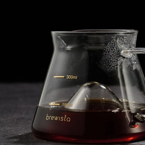 เหยือกเสิร์ฟ Brewista X-Series 300ml Cyclone Bottom Glass Server (1-2 Cups) - Image 8