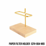 ที่วางกระดาษกรอง Paper Filter Holder Gold Aluminium+Wood (CFH-004-MB)