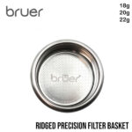 ตะแกรง Bruer 58.4mm Precision Filter Basket - Ridged (Size Choice)