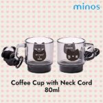 Minos x Neko 80ml Coffee Cup with Neck Cord (แก้วชิมห้อยคอ Neko) - Image 5